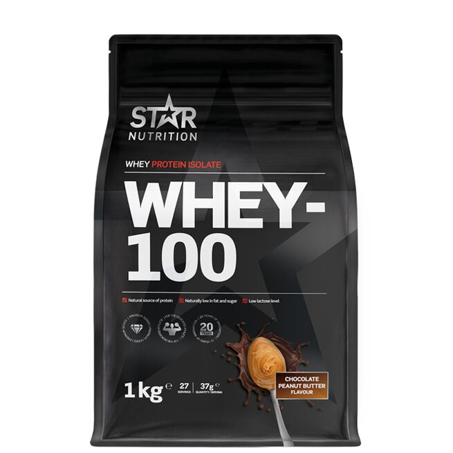 Whey-100 Myseprotein 1 kg Chocolate Peanut butter