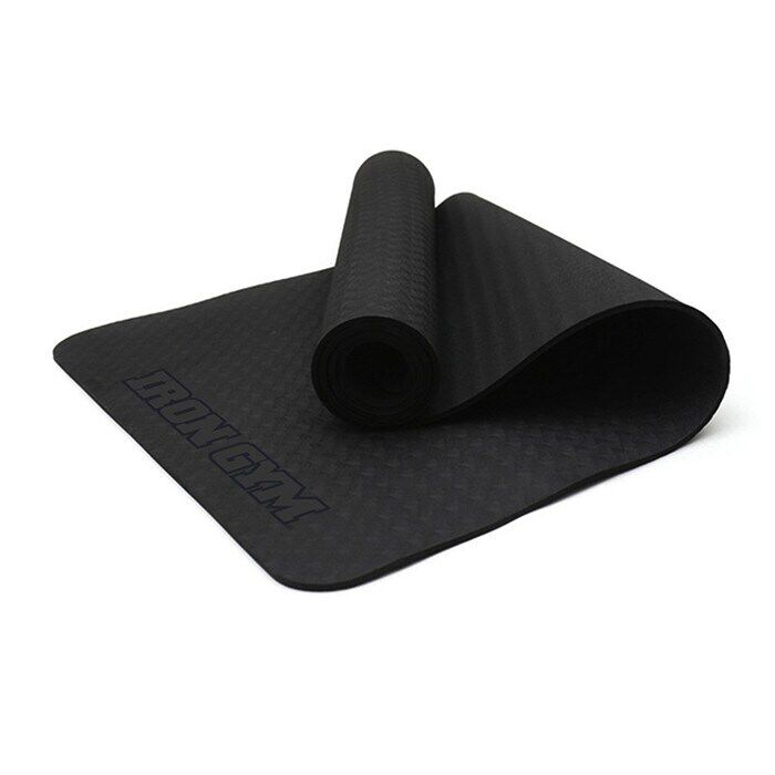 Kj p Iron Gym Exercise Yoga Mat with Carry Strap 4mm