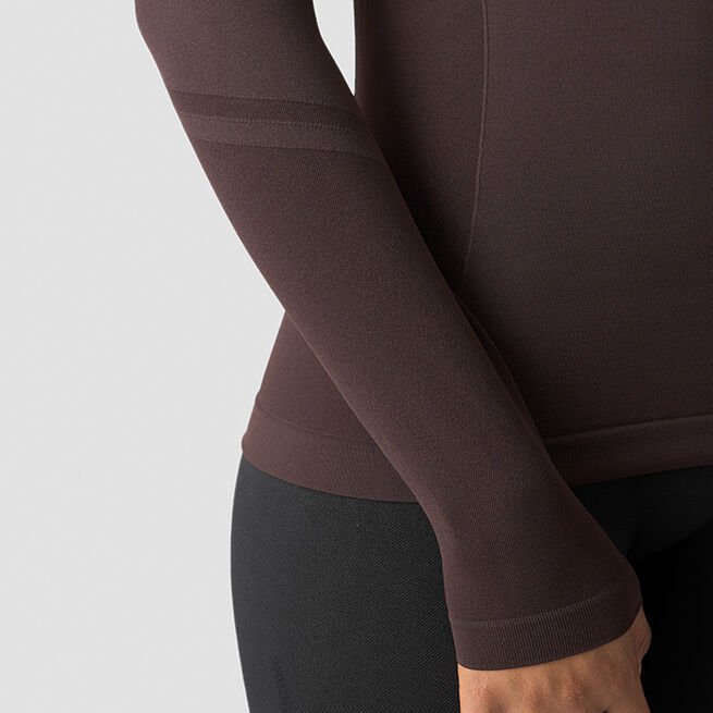 Everyday Seamless LS, Chocolate Brown