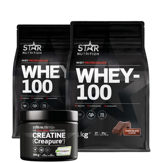 2 x Whey-100 Myseprotein + Kreatin Creapure®
