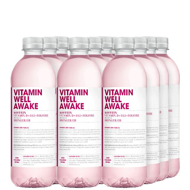 12 x Vitamin Well, 500ml, Norge Awake