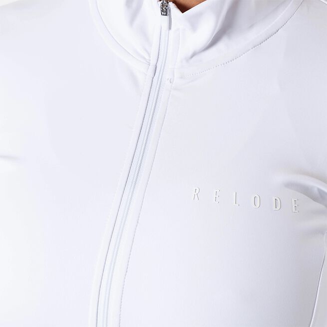 Clean Zip Langermet Trøye Hvit