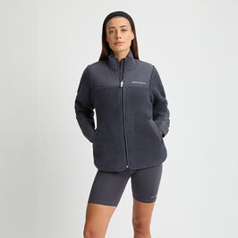 Phoebe Pile Jacket, Dark Grey Plum, XL  Phoebe Pilejakke Lilla