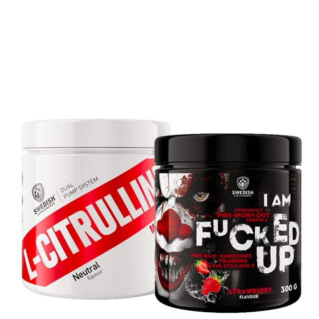 Citrulline malate Aminosyrer 250 g + F-cked Up Joker Edit PWO 300 g