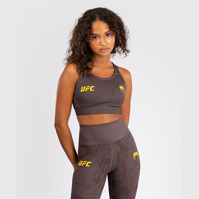 UFC Fusion by Venum Fight Week Women's Sports Bra Earthen Brown