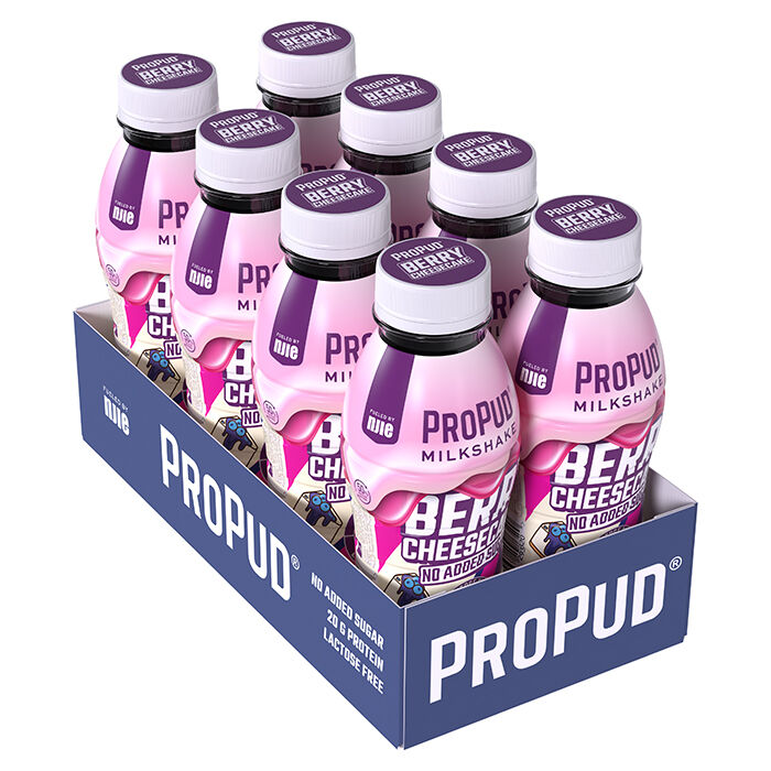 8 x ProPud Protein Milkshake, 330 ml Strawberry