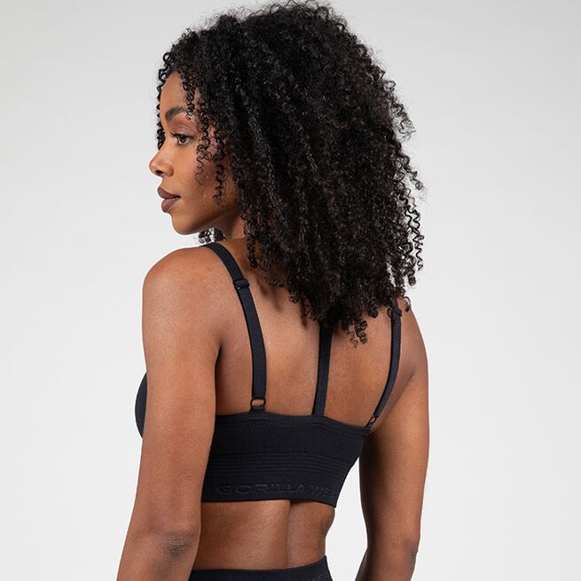 Whitney sømløs sport-BH svart