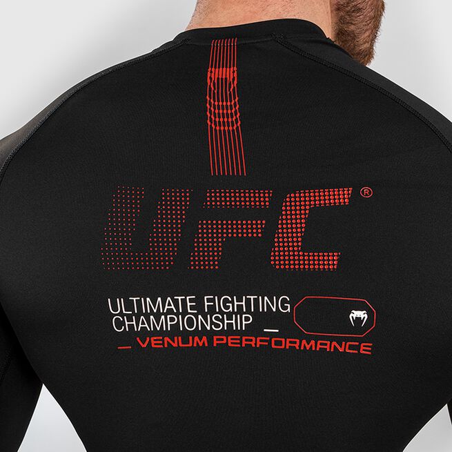 Venum  UFC Adrenaline by Venum Fight Week Mens Performance Longsleeve Rashguard Black