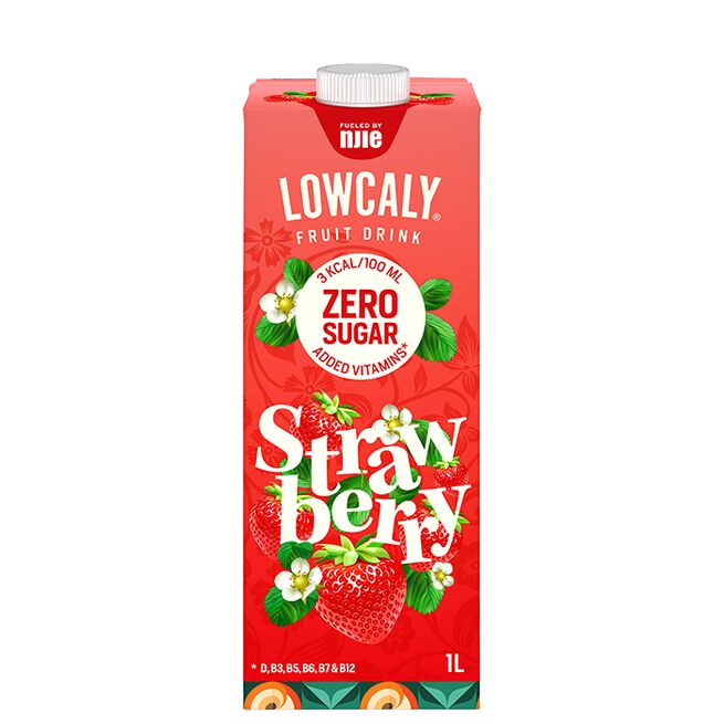 Lowcaly Fruktdrikk 1000 ml Strawberry