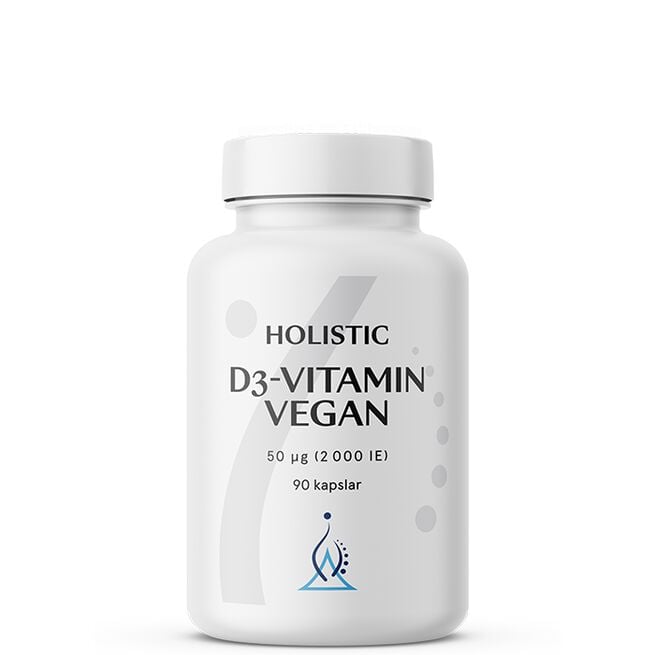 Vitamin D3 vegan 2000IE (50 μg) 90 vegetabilske kapsler