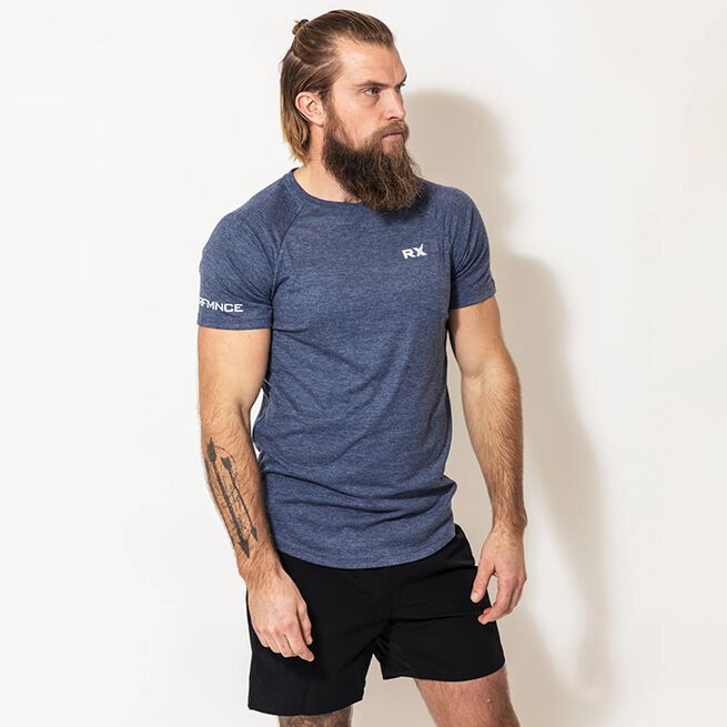 RX Performance JT T-shirt, Melange Blue