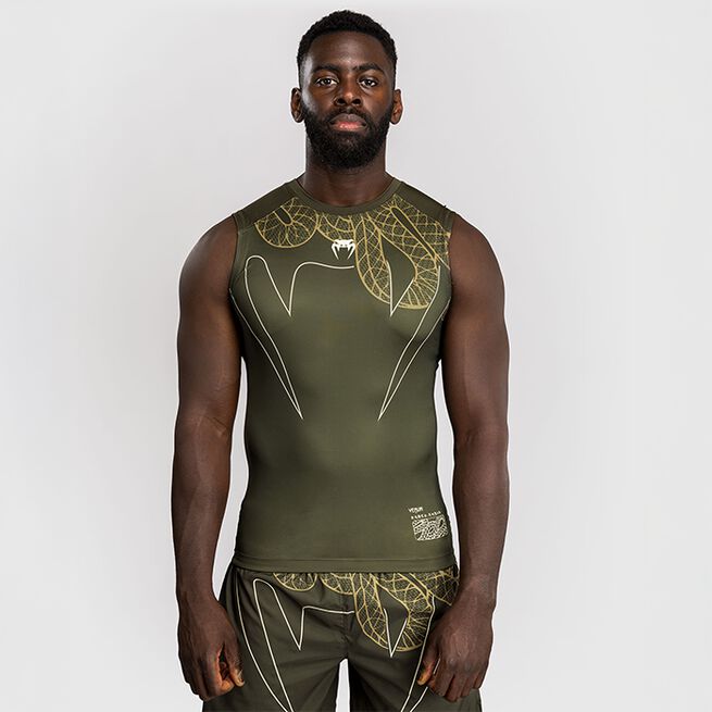 Serpenti Rashguard Ermeløs Khaki Bronse Ivory