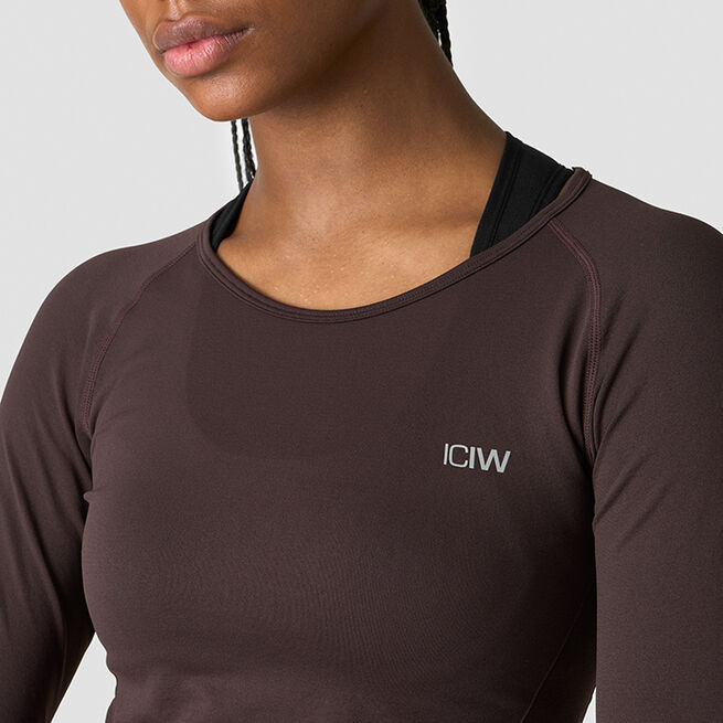 Everyday Seamless LS, Chocolate Brown