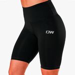 ICIW scrunch v-shape biker shorts black
