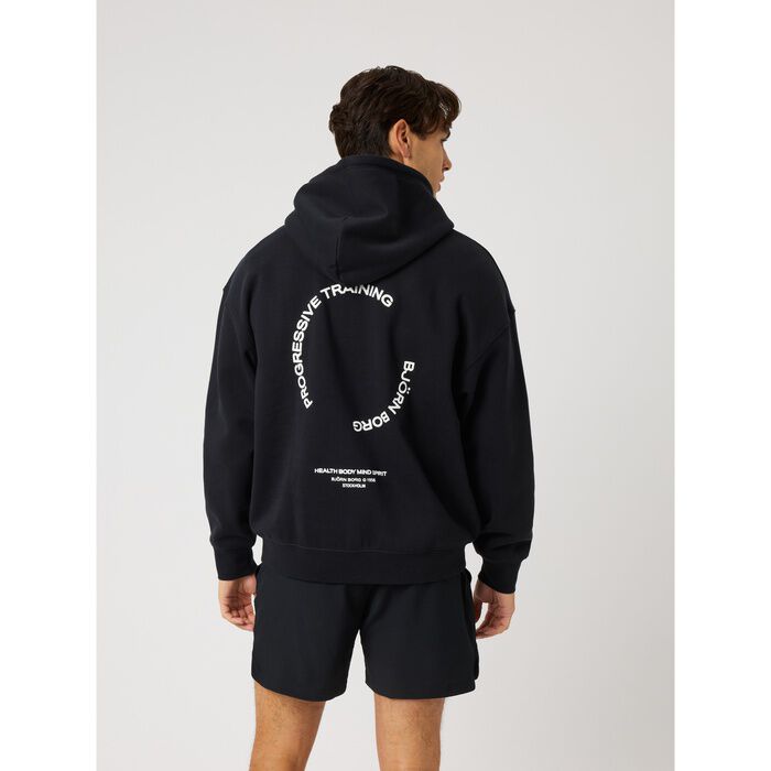 Borg Oversized Hettegenser Svart