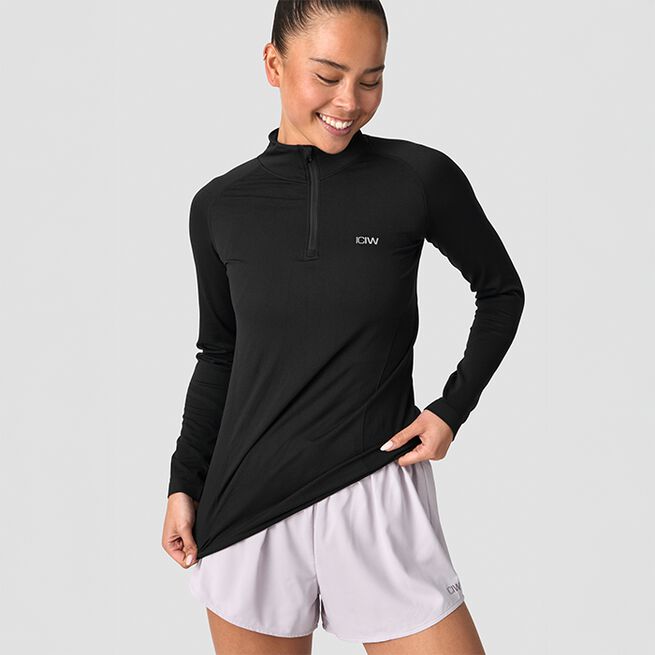 Define Langermet 1/4 Zip Svart