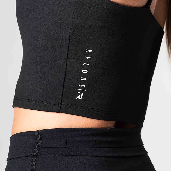 Relode Core Crop Top, Black