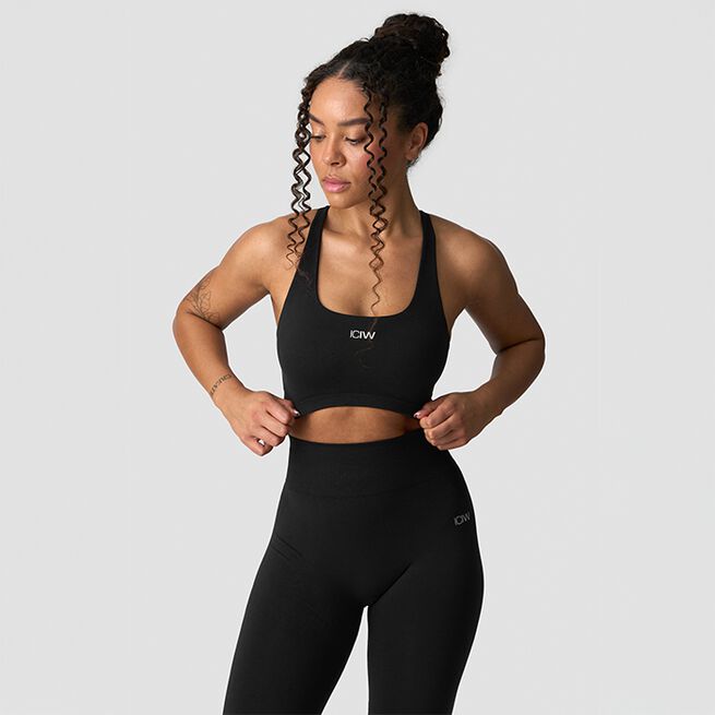 Smooth Seamless Sports-BH Svart
