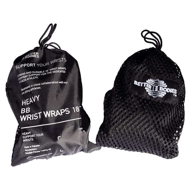 Heavy BB Wrist Wraps 45 cm Svart