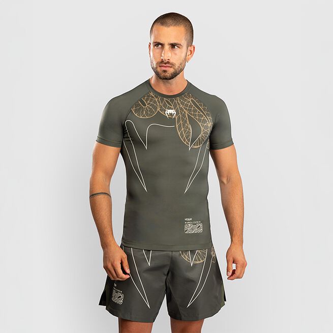 Serpenti Rashguard Kort Erme Khaki Bronse Ivory