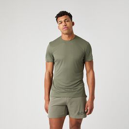 Borg Light T-shirt, Dusty Olive, L  Light T-skjorte Grønn