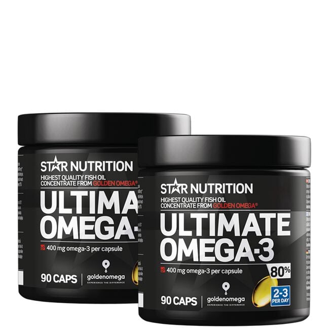 2 x Ultimate Omega-3 80% 90 kapsler