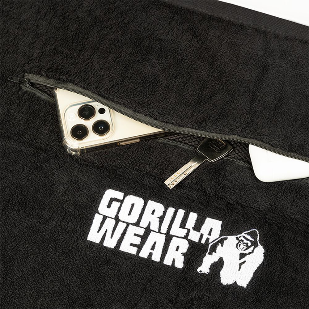 Gorilla Wear Zip Pocket Gymhåndkle, bilde 3 av 6