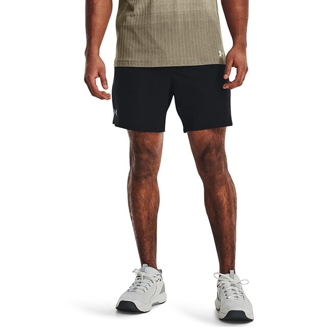 UA Vanish Woven 6in Shorts, Black