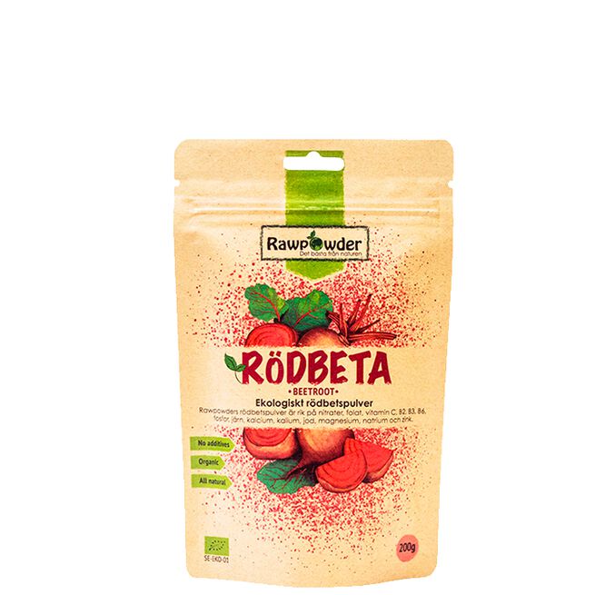 Økologisk Rødbetpulver 200 g