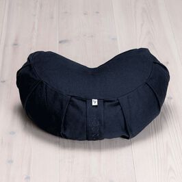 Meditation Cushion Crescent, Midnight Black Yogiraj Meditation Cushion Crescent, Midnight Black