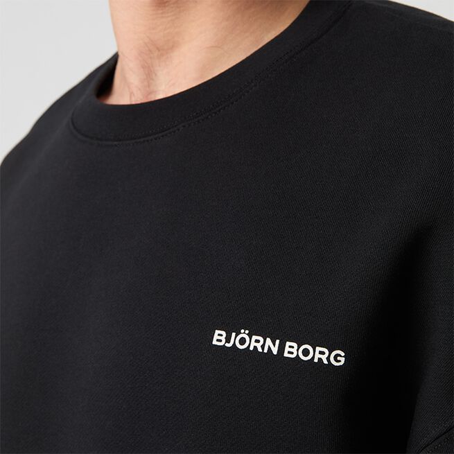 Borg Oversized Sweatshirt Svart
