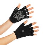 Black Grippy Yoga Gloves 