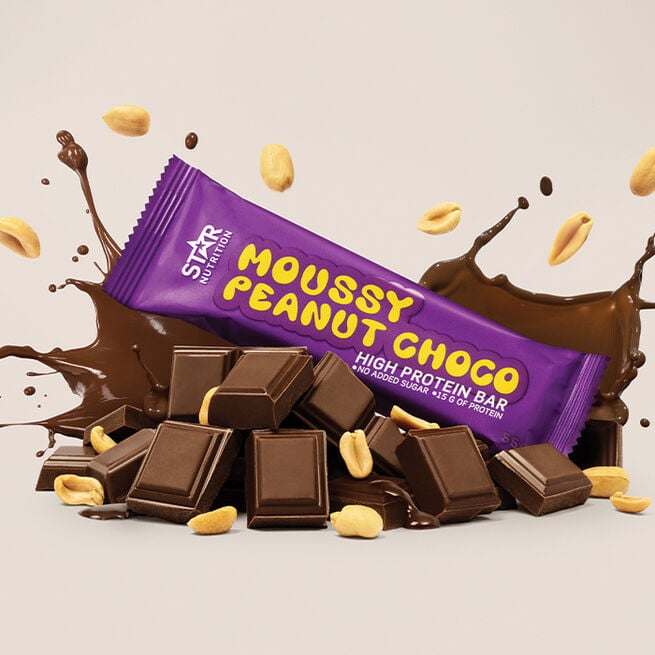 12 x Soft Proteinbar 55 g Moussy Peanut Choco