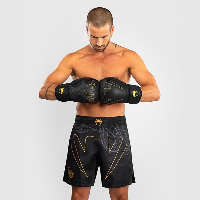 Serpenti Fightshorts Svart Sølv Gull