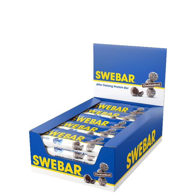 15 x Swebar Proteinbar 55 g Chokladboll