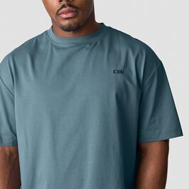 Everyday Cotton Relaxed T-shirt Men, Steel Blue, L  Everyday Relaxed T-skjorte Blå