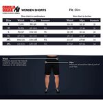 Wenden Track Shorts, Black/Gold, S 