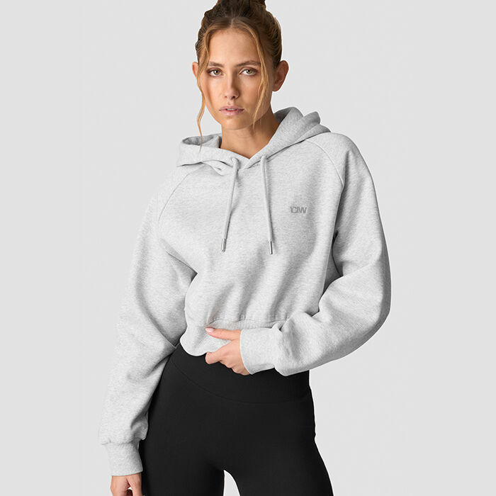 Everyday Cropped Hoodie Gr&aring;