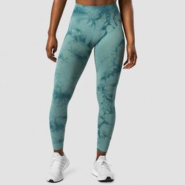 ICIW Define Seamless Tie Dye Tights, Teal Define Treningstights Blågrønn