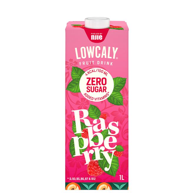 Lowcaly Fruktdrikk 1000 ml Rasberry
