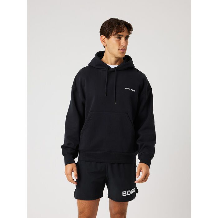 Borg Oversized Hettegenser Svart