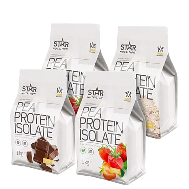 Mix&Match: 4 x Pea Protein Isolate Erteproteinisolat 1 kg
