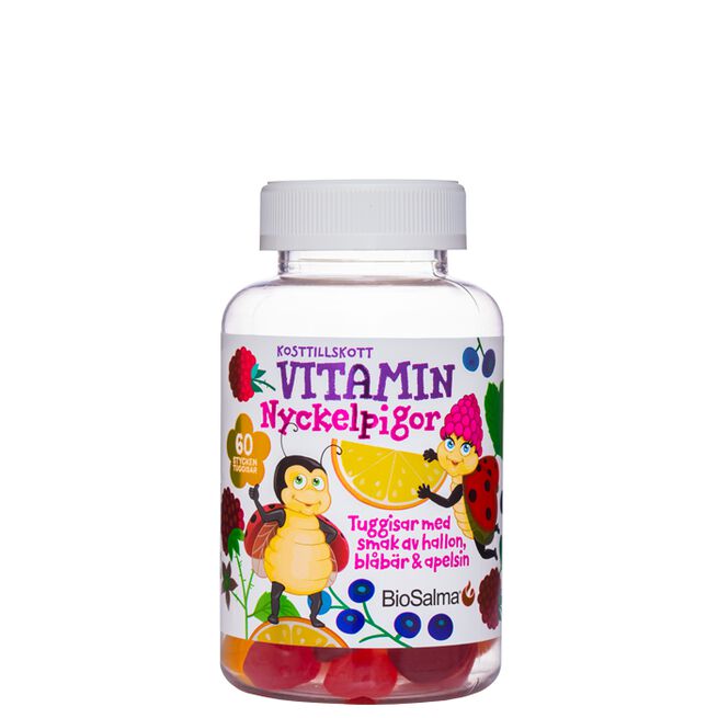 Nyckelpiga Multivitamin 60 stk. tyggetabletter