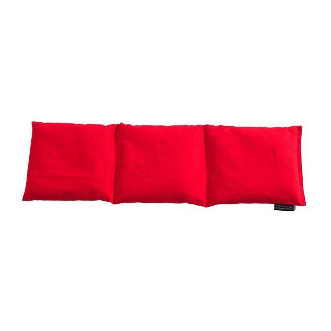 Tredelad värmekudde, röd, 60 x 15 cm 