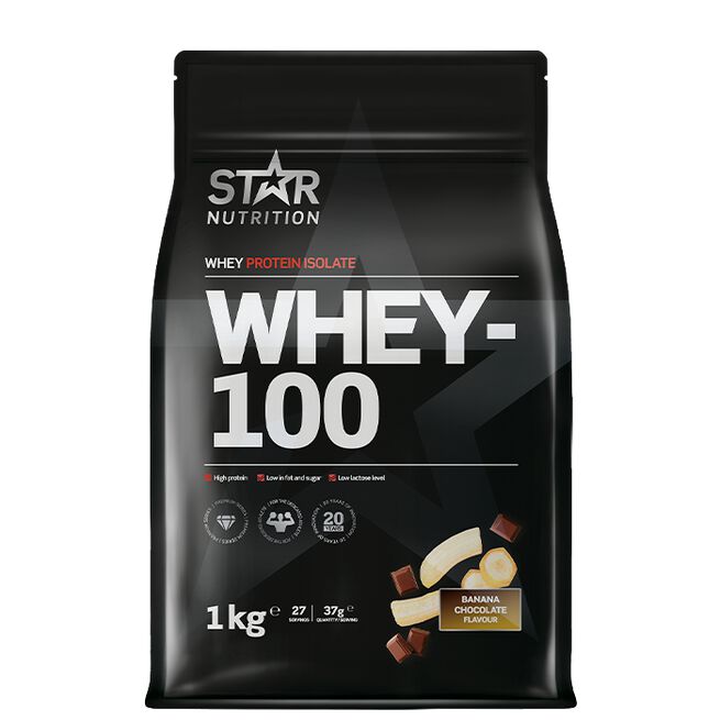 Whey-100 Myseprotein 4 kg Banana Chocolate