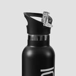 ICANIWILL Stainless Steel Water Bottle 600 ml Black White