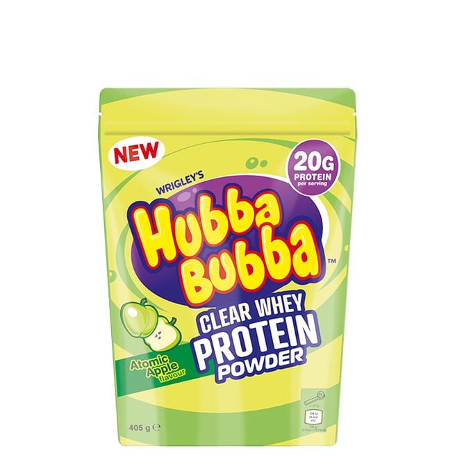Hubba Bubba Clear Whey Myseprotein 405 g Atomic Apple