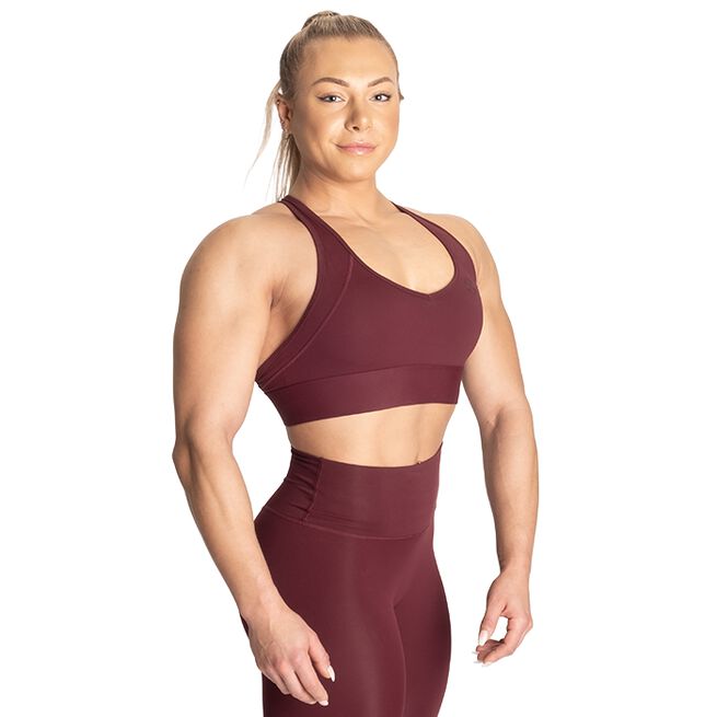 Core Sports Bra, Maroon