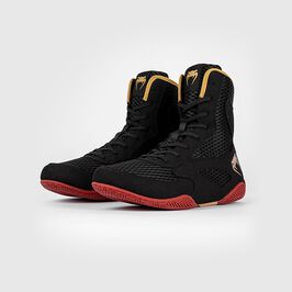 Venum Contender Boxing Shoes Black/Gold/Red, Stl 43 (10 US)  Contender Boksesko Svart/Gull/Rød