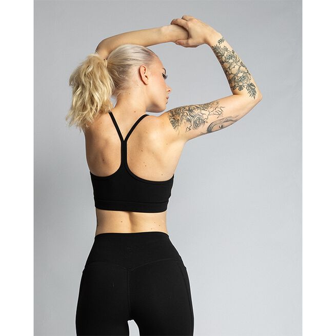 Studio Light Sports Bra, Matte Black